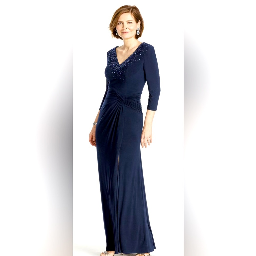 Navy David’s Bridal Mother of the groom/bride dress size 18